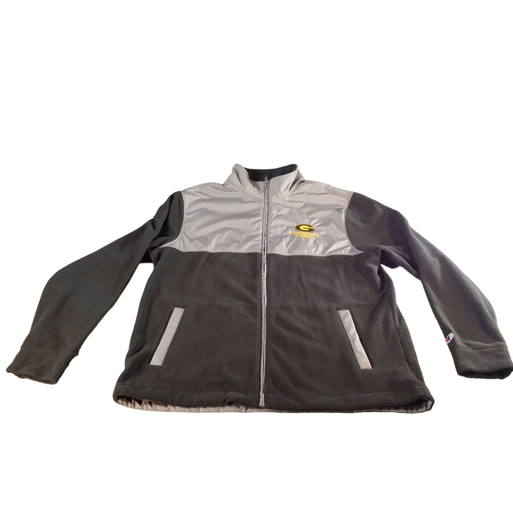 Champion Grambling State Tigers Mens M Two Tone Jacket Full Zip Black Grey Track